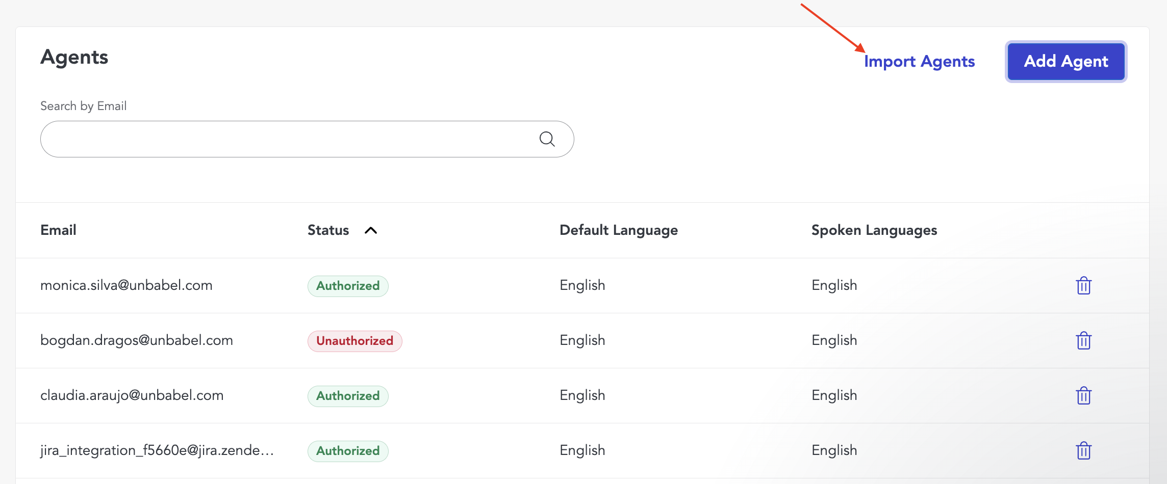 Adding and authorizing new agents – Customer Happiness Hub